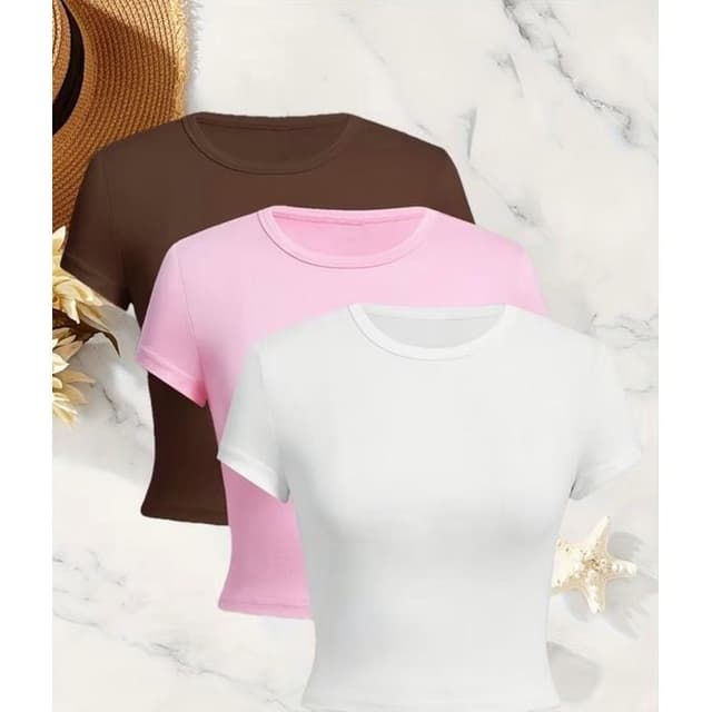 Shortsleeve plain Basic top